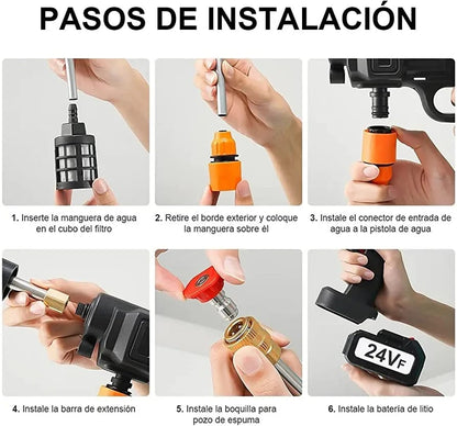 Hidrolavadora Portatil | Recargable UltraJet™ + Batería Extra