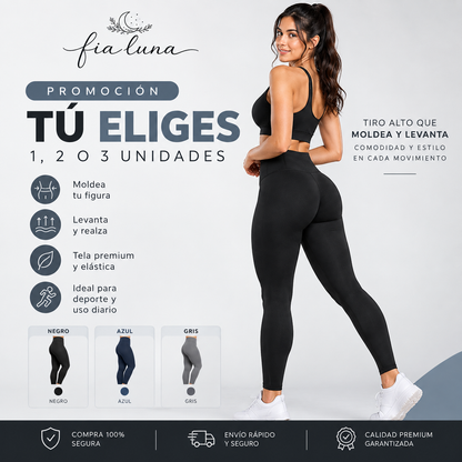 Calza Push Up Moldeadora de Tiro Alto – Define y Realza tu Figura
